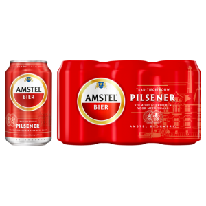 Amstel 6 blikjes bier
