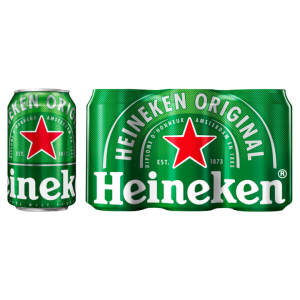 Heineken 6 blikjes